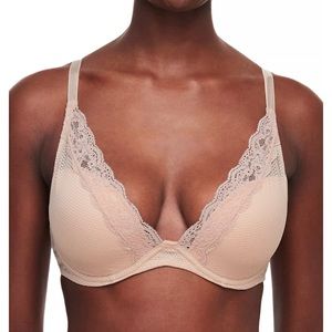 Brooklyn Plunge Bra Passionata by Chantelle Cappuccino 32DDDD/32G